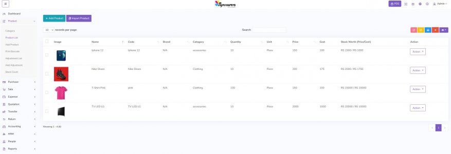 Point de vente en ligne (POS)