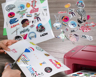 Transparent Clear Vinyl Waterproof Sticker Printing